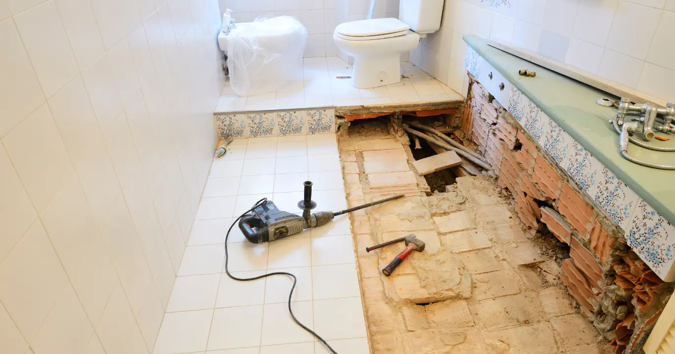 Badkamerrenovatie in west-vlaanderen – afbraak en vernieuwing